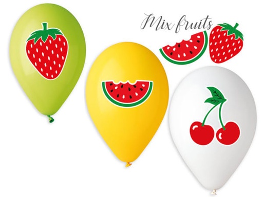 13" GS120 Fruit Mix #753-754-755 5 pcs
