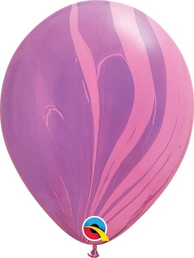 [91543] 11" Pink Violet Rainbow SuperAgate™ 5 pcs