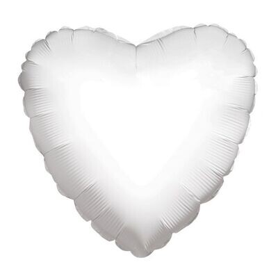 [21300010] 18" White Heart