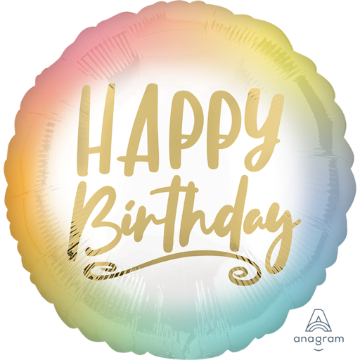 [4128701] 18" Gold Ombre Birthday