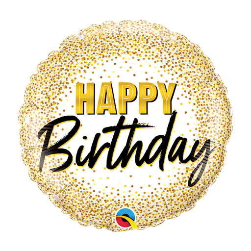 [88024] 18" Glittering Gold B'day