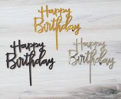 [Topper] Acrilyc Topper Happy Birthday