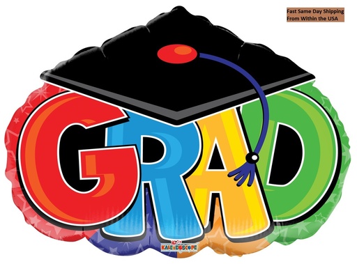 [85219-18] 18" G-R-A-D With Cap Graduation