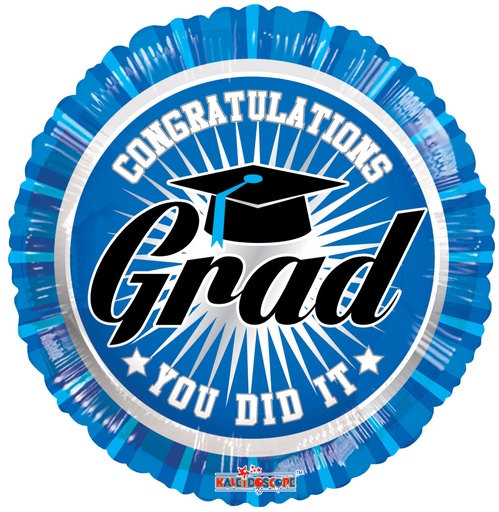 [85216-18] 18" Congrats Grad Blue