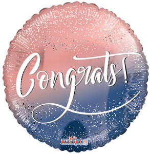 [16486] 18" Congrats Pink Blue