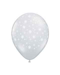 5" Snowflakes Around Clear 10 pcs