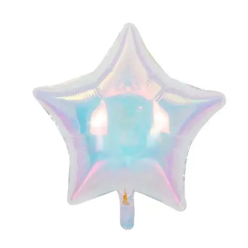18" Iridescent Clear Star 1 pc